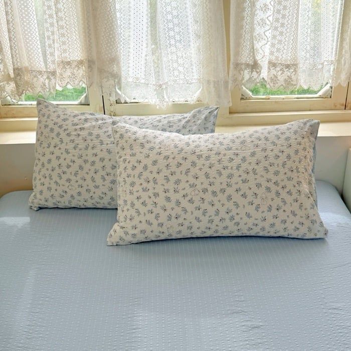 4Pcs PreCloud Linen | Set Đũi Xu Kem Style trẻ trung hiện đại | ID 4PCSPRECLOUD34