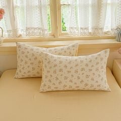 4Pcs PreCloud Linen | Set Đũi Xu Kem Style trẻ trung hiện đại | ID 4PCSPRECLOUD50