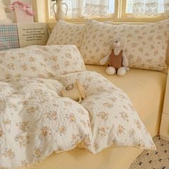 4Pcs PreCloud Linen | Set Đũi Xu Kem Style trẻ trung hiện đại | ID 4PCSPRECLOUD50