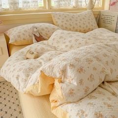 4Pcs PreCloud Linen | Set Đũi Xu Kem Style trẻ trung hiện đại | ID 4PCSPRECLOUD50