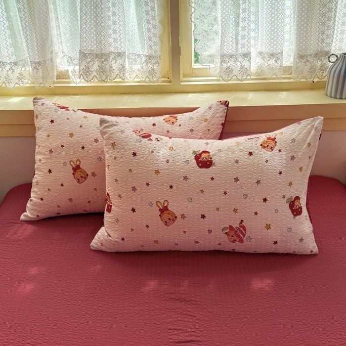 4Pcs PreCloud Linen | Set Đũi Xu Kem Style trẻ trung hiện đại | ID 4PCSPRECLOUD51