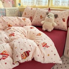 4Pcs PreCloud Linen | Set Đũi Xu Kem Style trẻ trung hiện đại | ID 4PCSPRECLOUD51