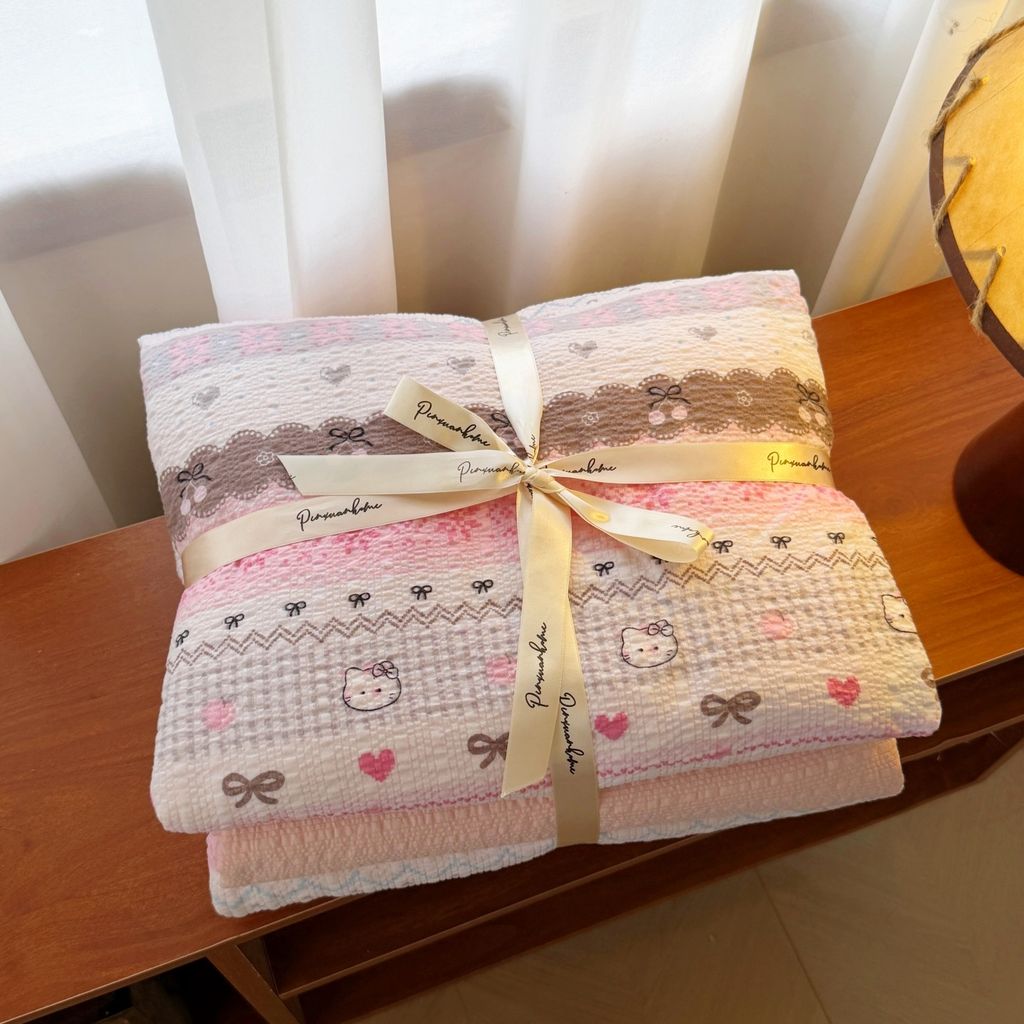 4Pcs PreCloud Linen | Set Đũi Xu Kem Style trẻ trung hiện đại | ID 4PCSPRECLOUD35