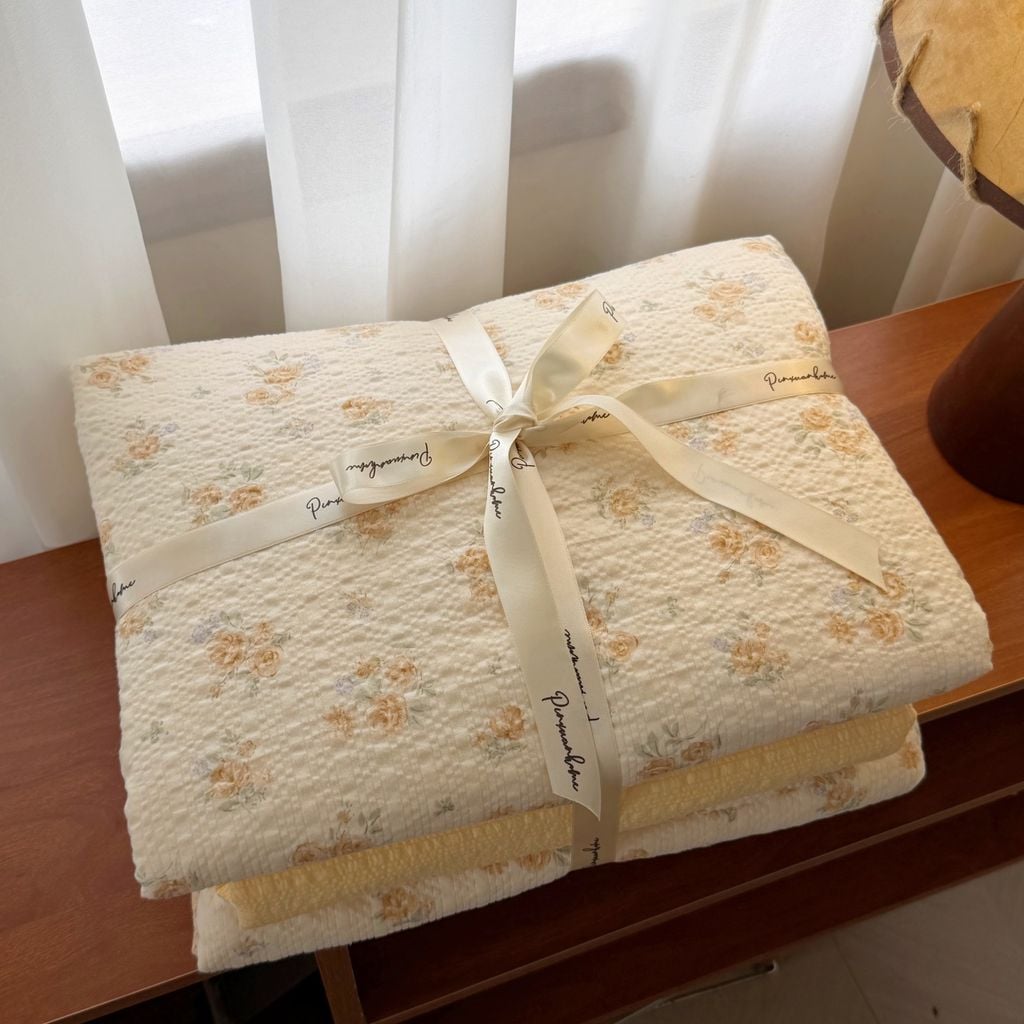 4Pcs PreCloud Linen | Set Đũi Xu Kem Style trẻ trung hiện đại | ID 4PCSPRECLOUD50