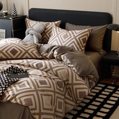 4Pcs Cotton 40s 130*70 gram/inch | Cotton Digital Printing Cover BedSet | ID COTTON4PCS025COLOR017