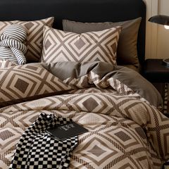 4Pcs Cotton 40s 130*70 gram/inch | Cotton Digital Printing Cover BedSet | ID COTTON4PCS025COLOR017