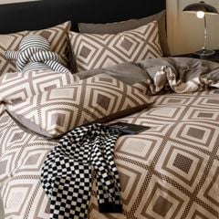 4Pcs Cotton 40s 130*70 gram/inch | Cotton Digital Printing Cover BedSet | ID COTTON4PCS025COLOR017