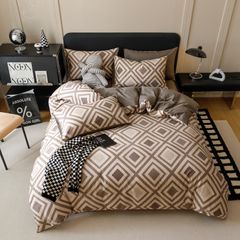 4Pcs Cotton 40s 130*70 gram/inch | Cotton Digital Printing Cover BedSet | ID COTTON4PCS025COLOR017