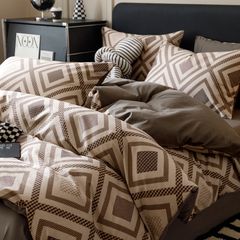 4Pcs Cotton 40s 130*70 gram/inch | Cotton Digital Printing Cover BedSet | ID COTTON4PCS025COLOR017