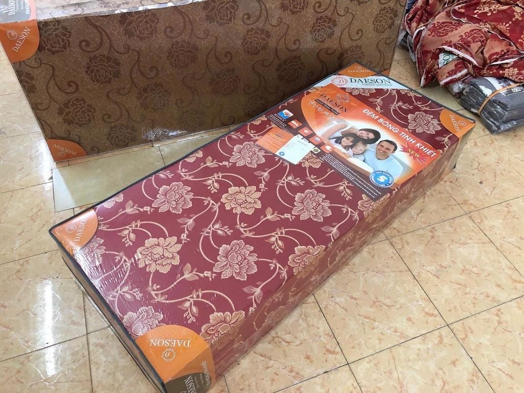 NỆM BÔNG ÉP HÀN QUỐC GẤP 3 MẢNH DAESON BẢO HÀNH CHÍNH HÃNG 5 NĂM