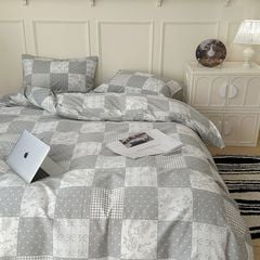 4Pcs Cotton 40s 130*70 gram/inch | Cotton Digital Printing Cover BedSet | ID COTTON4PCS025COLOR018