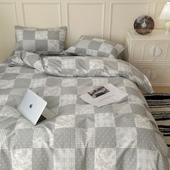 4Pcs Cotton 40s 130*70 gram/inch | Cotton Digital Printing Cover BedSet | ID COTTON4PCS025COLOR018