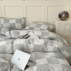 4Pcs Cotton 40s 130*70 gram/inch | Cotton Digital Printing Cover BedSet | ID COTTON4PCS025COLOR018