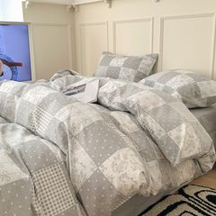 4Pcs Cotton 40s 130*70 gram/inch | Cotton Digital Printing Cover BedSet | ID COTTON4PCS025COLOR018