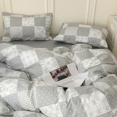 4Pcs Cotton 40s 130*70 gram/inch | Cotton Digital Printing Cover BedSet | ID COTTON4PCS025COLOR018