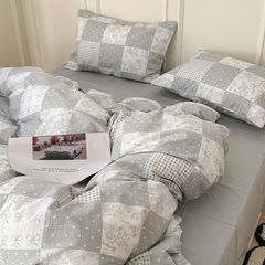 4Pcs Cotton 40s 130*70 gram/inch | Cotton Digital Printing Cover BedSet | ID COTTON4PCS025COLOR018