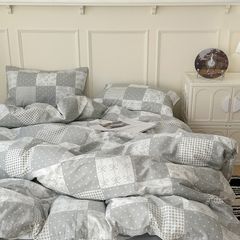 4Pcs Cotton 40s 130*70 gram/inch | Cotton Digital Printing Cover BedSet | ID COTTON4PCS025COLOR018