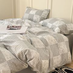 4Pcs Cotton 40s 130*70 gram/inch | Cotton Digital Printing Cover BedSet | ID COTTON4PCS025COLOR018