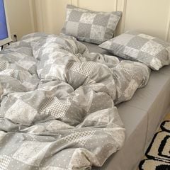 4Pcs Cotton 40s 130*70 gram/inch | Cotton Digital Printing Cover BedSet | ID COTTON4PCS025COLOR018