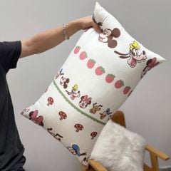 Ruột Gối Bông Đậu Cotton Đũi của nhà MARK HOME size 48*74cm Disndey Family