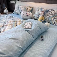 4Pcs Cotton 40s 130*70 gram/inch | Cotton Digital Printing Cover BedSet | ID COTTON4PCS025COLOR019