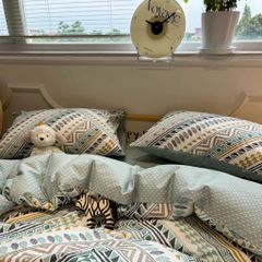 4Pcs Cotton 40s 130*70 gram/inch | Cotton Digital Printing Cover BedSet | ID COTTON4PCS025COLOR019