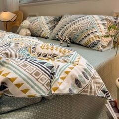 4Pcs Cotton 40s 130*70 gram/inch | Cotton Digital Printing Cover BedSet | ID COTTON4PCS025COLOR019