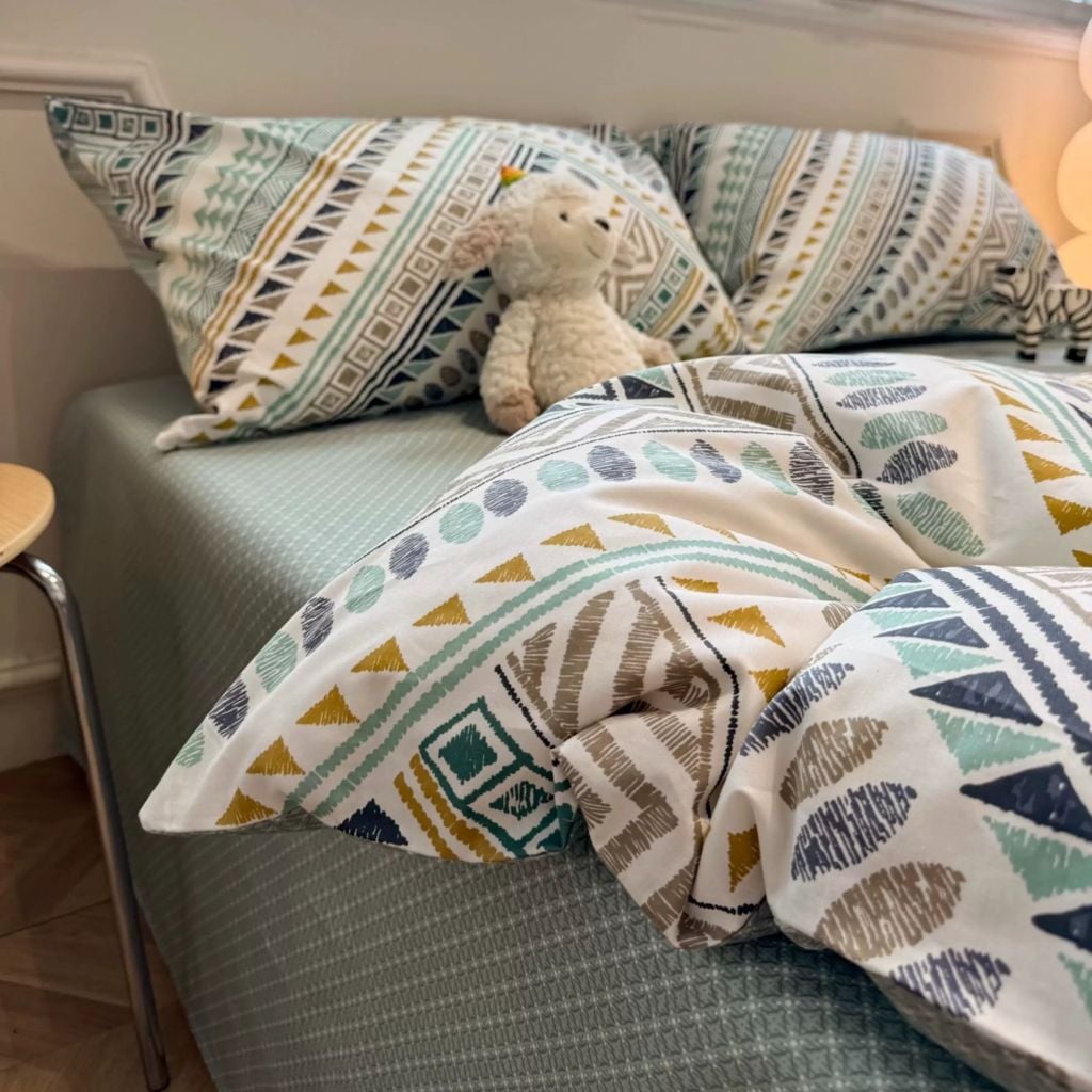 4Pcs Cotton 40s 130*70 gram/inch | Cotton Digital Printing Cover BedSet | ID COTTON4PCS025COLOR019