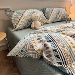 4Pcs Cotton 40s 130*70 gram/inch | Cotton Digital Printing Cover BedSet | ID COTTON4PCS025COLOR019