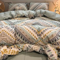 4Pcs Cotton 40s 130*70 gram/inch | Cotton Digital Printing Cover BedSet | ID COTTON4PCS025COLOR019