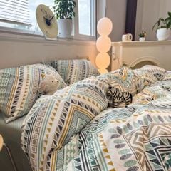 4Pcs Cotton 40s 130*70 gram/inch | Cotton Digital Printing Cover BedSet | ID COTTON4PCS025COLOR019