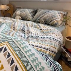 4Pcs Cotton 40s 130*70 gram/inch | Cotton Digital Printing Cover BedSet | ID COTTON4PCS025COLOR019