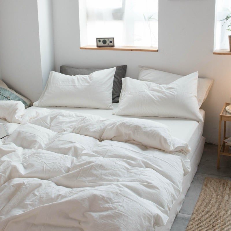 4Pcs Cotton Linen Japan | Set Cotton Đũi Nhật 4 Món Tiêu Chuẩn | ID 4PCSMUJPCLINENID07