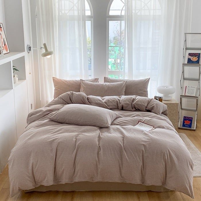 4Pcs Cotton Linen Japan | Set Cotton Đũi Nhật 4 Món Tiêu Chuẩn | ID 4PCSMUJPCLINENID09