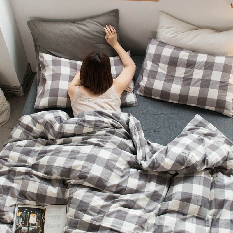 4Pcs Cotton Linen Japan | Set Cotton Đũi Nhật 4 Món Tiêu Chuẩn | ID 4PCSMUJPCLINENID10