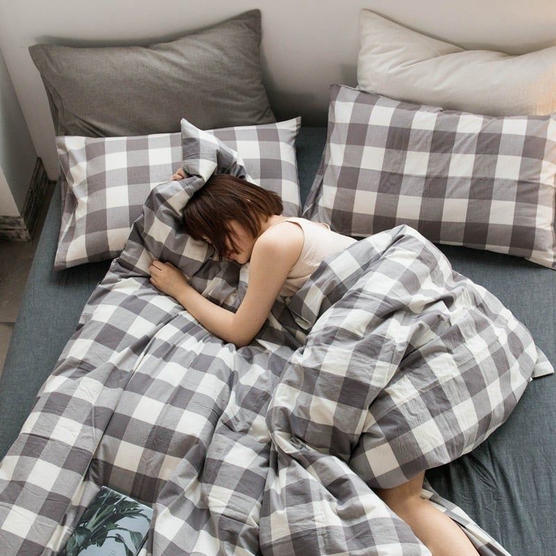 4Pcs Cotton Linen Japan | Set Cotton Đũi Nhật 4 Món Tiêu Chuẩn | ID 4PCSMUJPCLINENID10