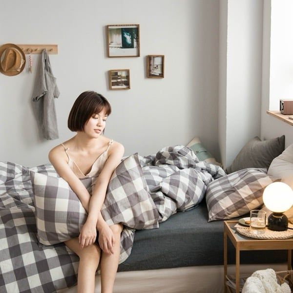 4Pcs Cotton Linen Japan | Set Cotton Đũi Nhật 4 Món Tiêu Chuẩn | ID 4PCSMUJPCLINENID10