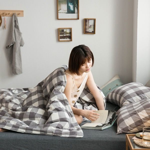 4Pcs Cotton Linen Japan | Set Cotton Đũi Nhật 4 Món Tiêu Chuẩn | ID 4PCSMUJPCLINENID10