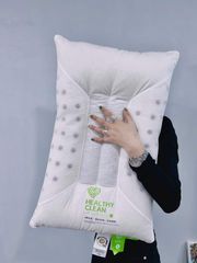 RUỘT GỐI HEALTHY CLEAN MATXA CỔ VAI GÁY CÓ NÚM MATXA VÀ THANH THẢO DƯỢC SIZE 48*74CM