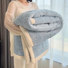 Home Text – Wool Blanket | Chăn Lông Cừu Minmin 230×200cm (1.6kg) | Baby Blue