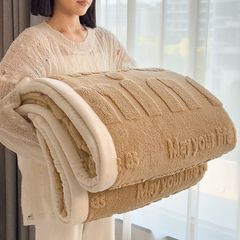 Home Text – Wool Blanket | Chăn Lông Cừu Minmin 230×200cm (1.6kg) | Camel