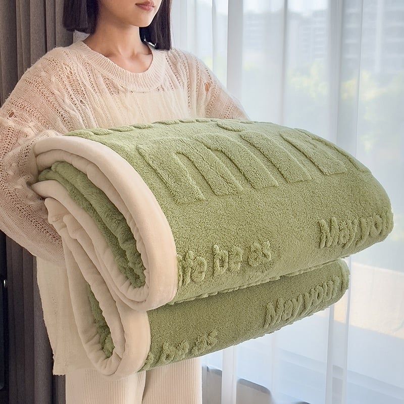 Home Text – Wool Blanket | Chăn Lông Cừu Minmin 230×200cm (1.6kg)