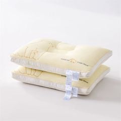 RUỘT GỐI ĐỊNH HÌNH COOLGEL LATEX THÊU HỌA GẤU TRẮNG BẮC CỰC SIZE 48*74CM