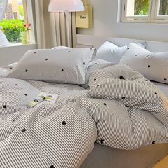 4Pcs Cotton 40s 130*70 gram/inch | Cotton Digital Printing Cover BedSet | ID COTTON4PCS025COLOR020