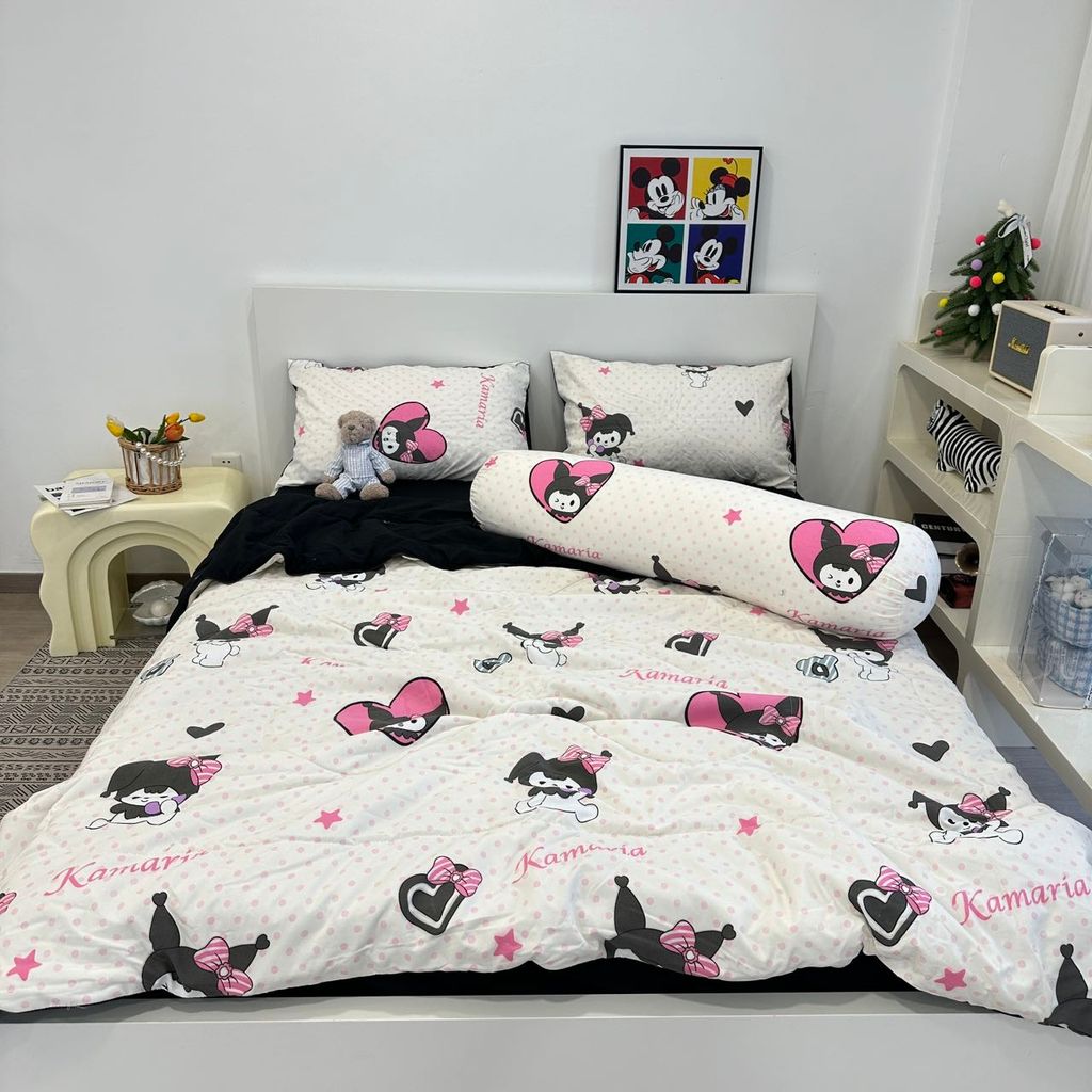 Bộ Chăn Ga Cotton Linen Dành cho bé Hoạ KUMORI ngộ nghĩnh của MARK HOME