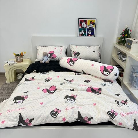 Bộ Chăn Ga Cotton Linen Dành cho bé Hoạ KUMORI ngộ nghĩnh của MARK HOME