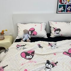 Bộ Chăn Ga Cotton Linen Dành cho bé Hoạ KUMORI ngộ nghĩnh của MARK HOME