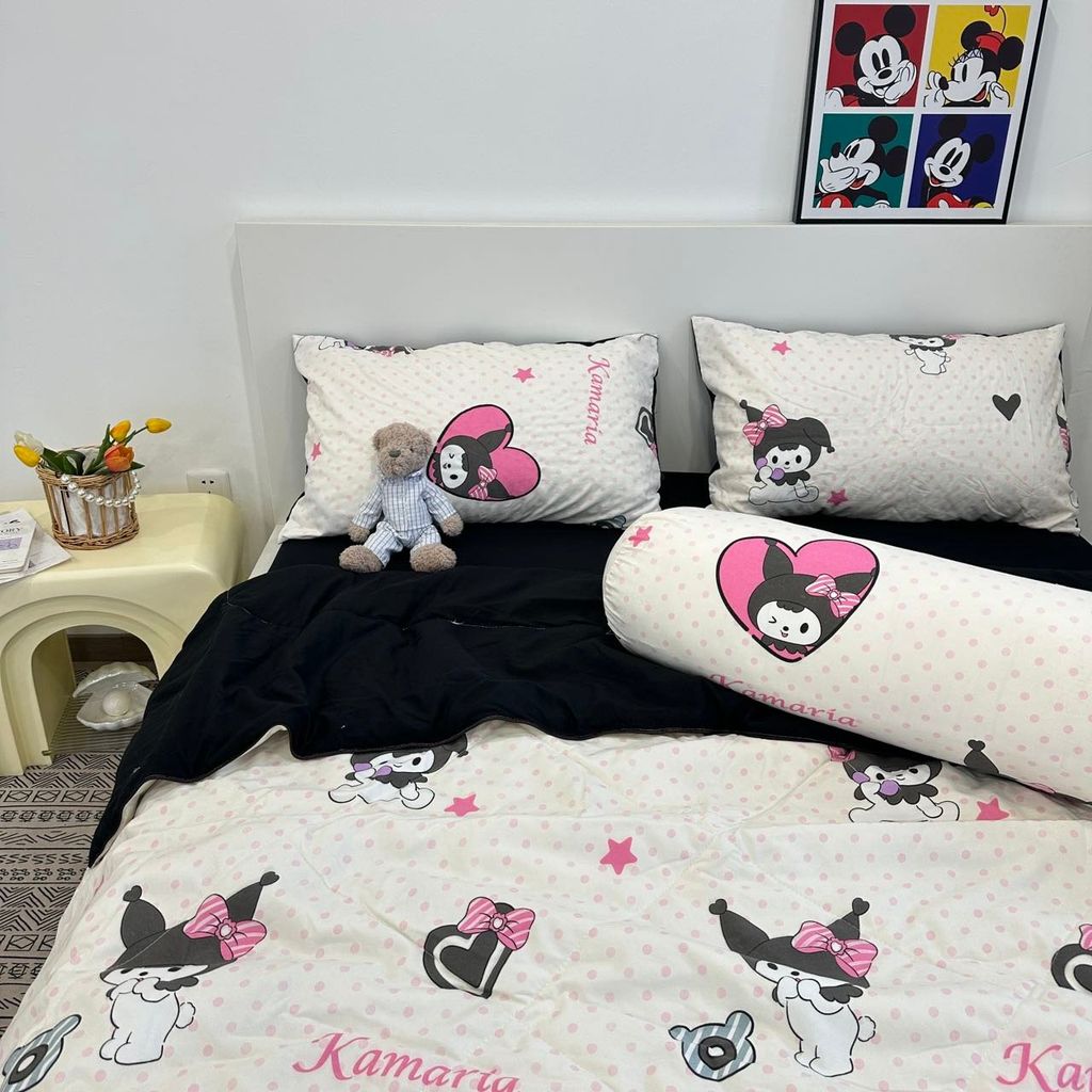 Bộ Chăn Ga Cotton Linen Dành cho bé Hoạ KUMORI ngộ nghĩnh của MARK HOME