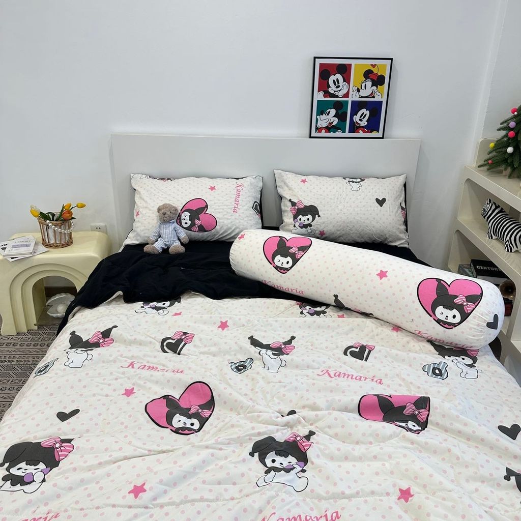 Bộ Chăn Ga Cotton Linen Dành cho bé Hoạ KUMORI ngộ nghĩnh của MARK HOME