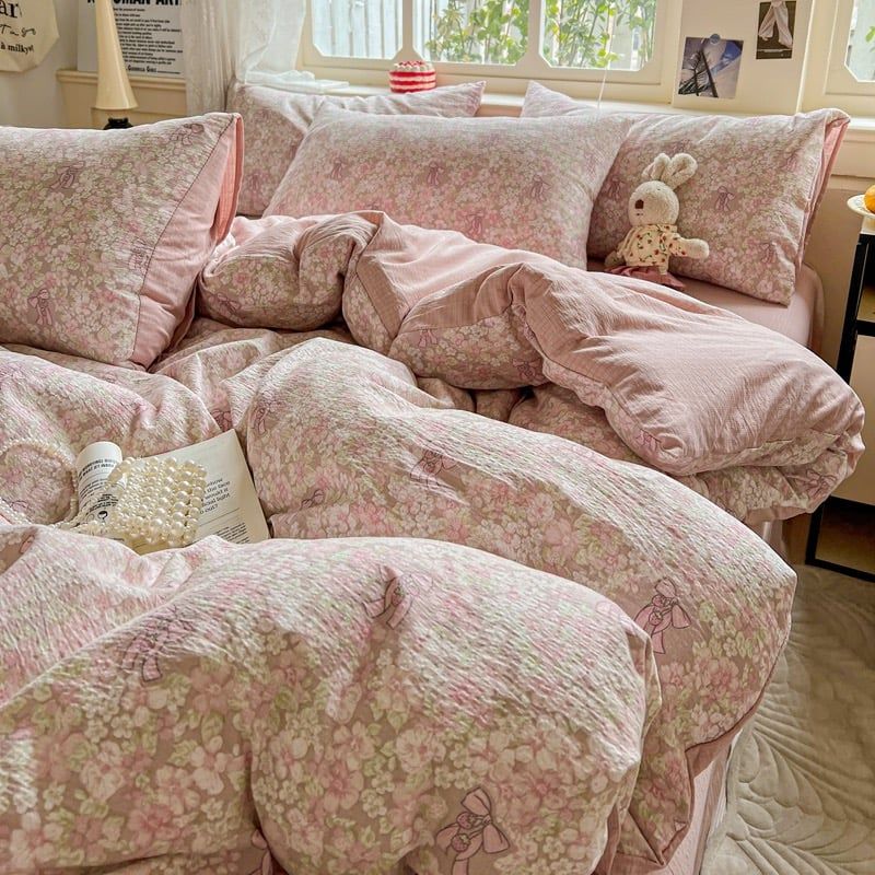 4Pcs Cloud Linen | Set Đũi Mây Phong cách trẻ trung hiện đại | ID 4PCSCLOUDLINE05